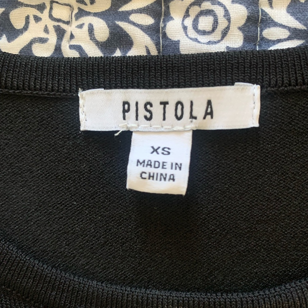 Pistola Adrienne Mini Dress - Noir and Le Blanc - Picture 2 of 3